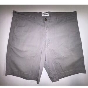 Saddlebred Mens Gray Chino Shorts Size 38W Casual Summer Beach Everyday